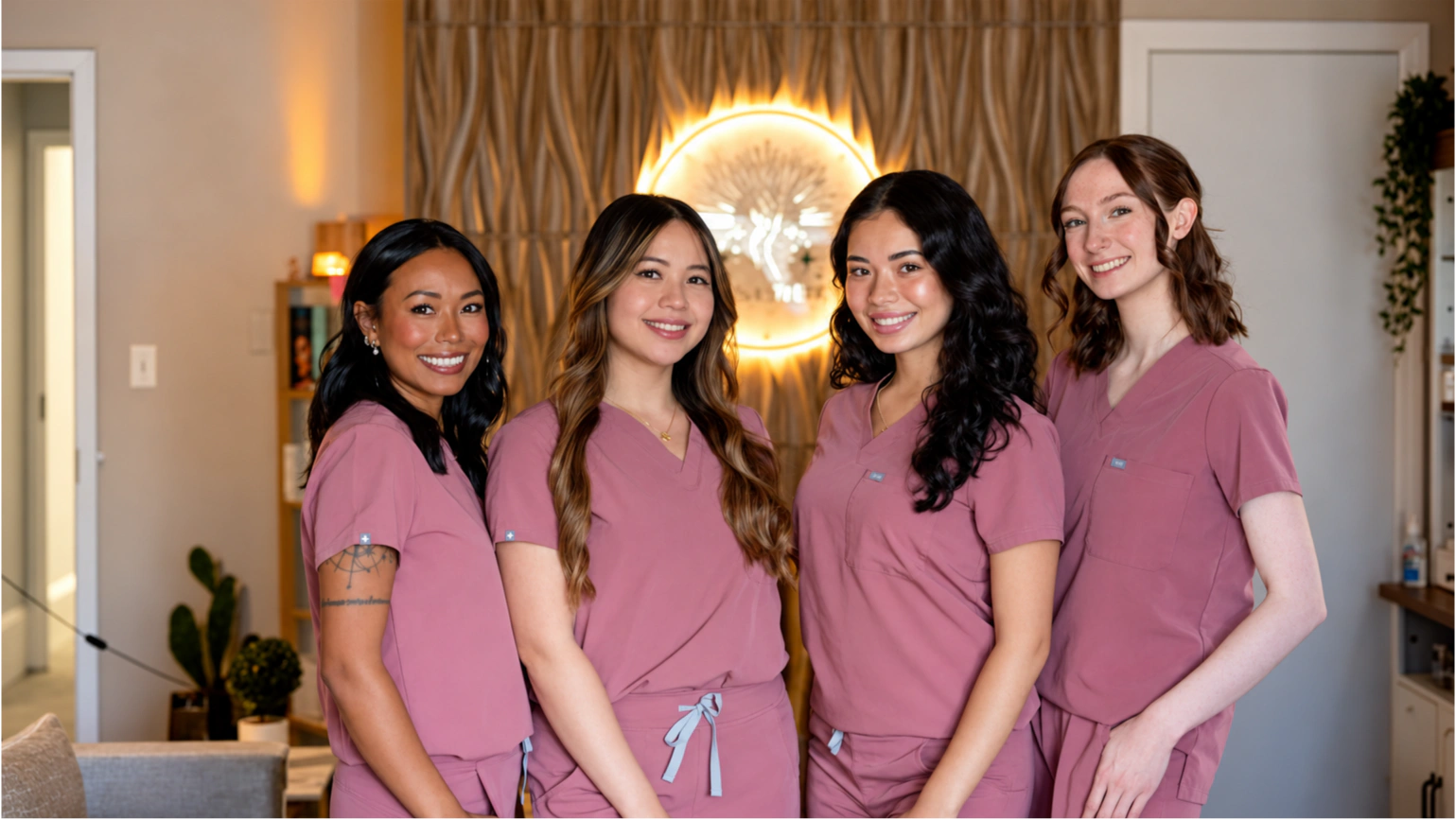 The Dawn Esthetics team in their treatment studio